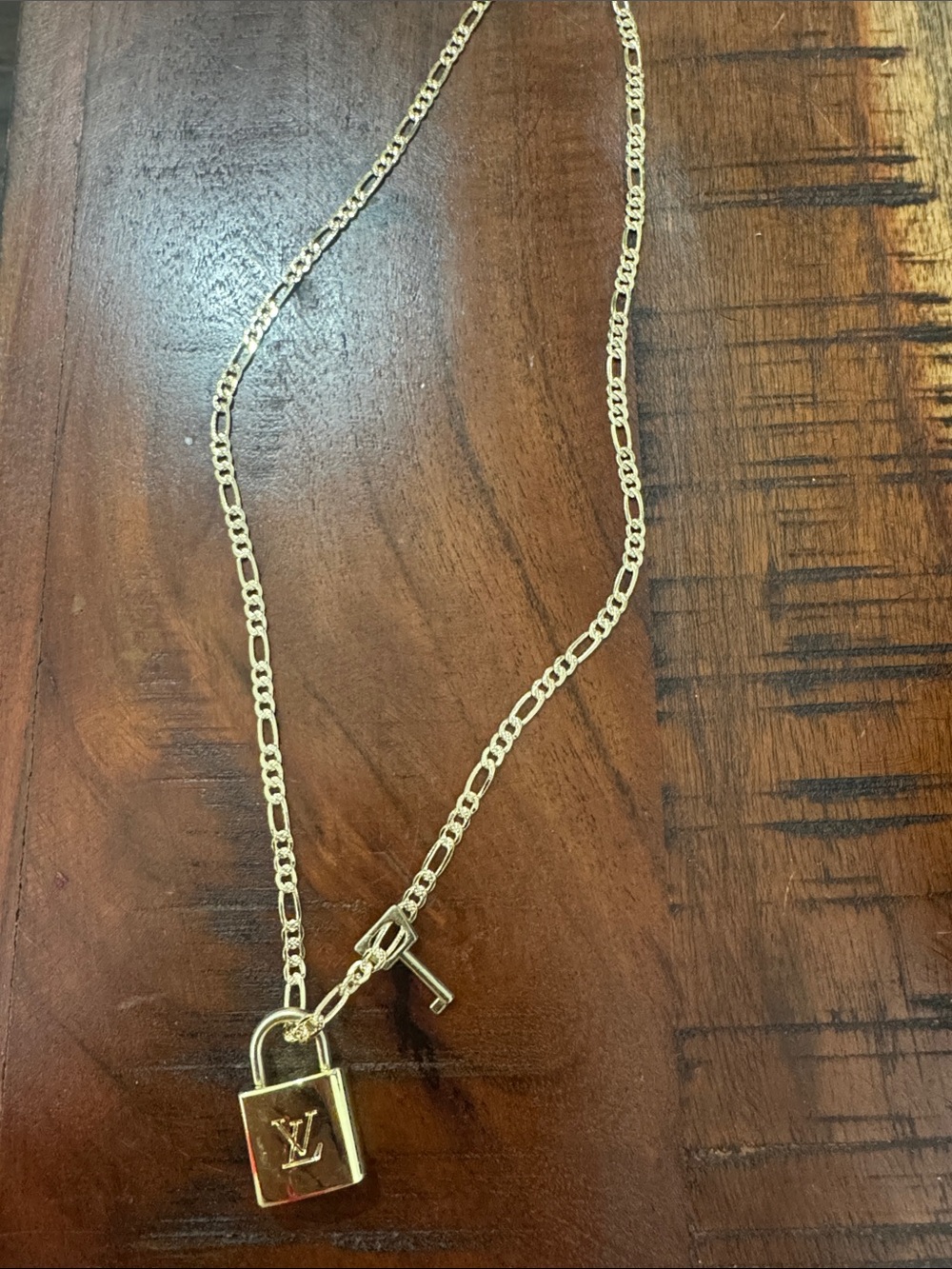 Gold Padlock Pendant Necklace - Women Accessories
